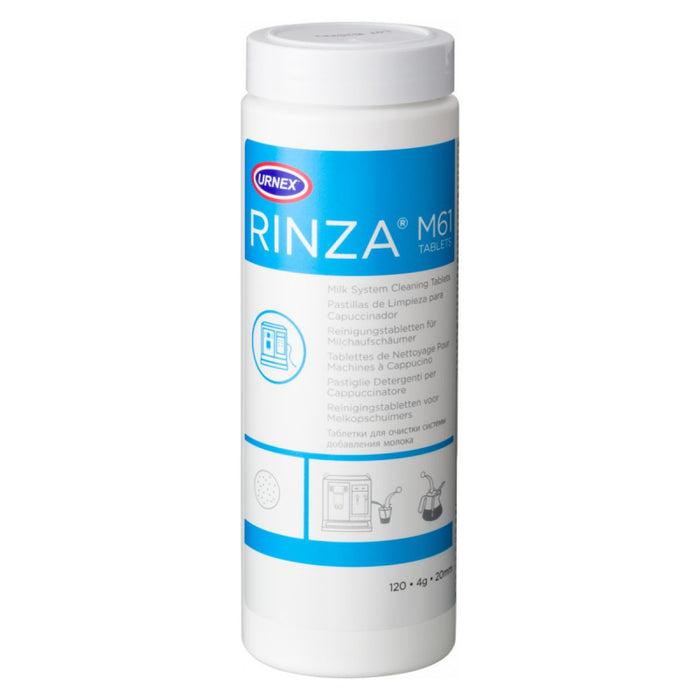 Urnex Rinza M61 Milk System Cleaning Tablets - Tub of 120 Tablets