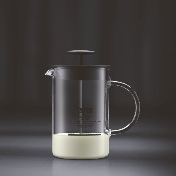 Bodum Latteo Milk Frother With Glass Handle 0.25L, 8OZ - BLACK