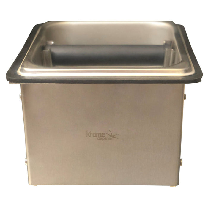 Krome Counter Top Knock Box With Removeable Knock Bar
