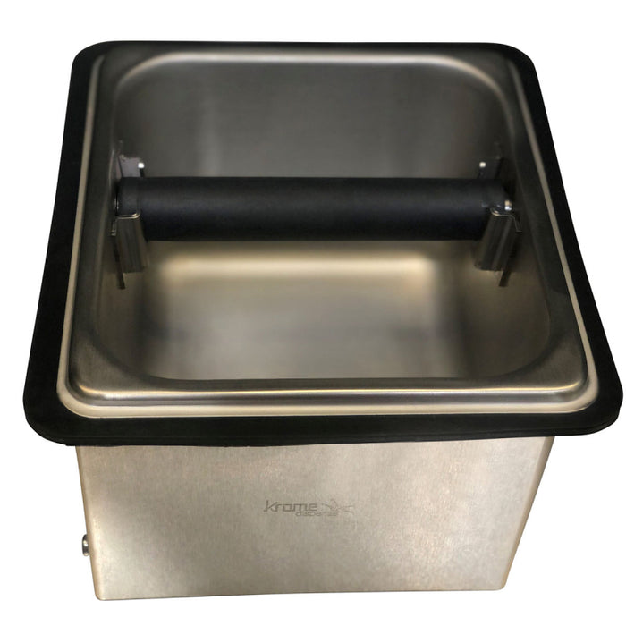 Krome Counter Top Knock Box With Removeable Knock Bar