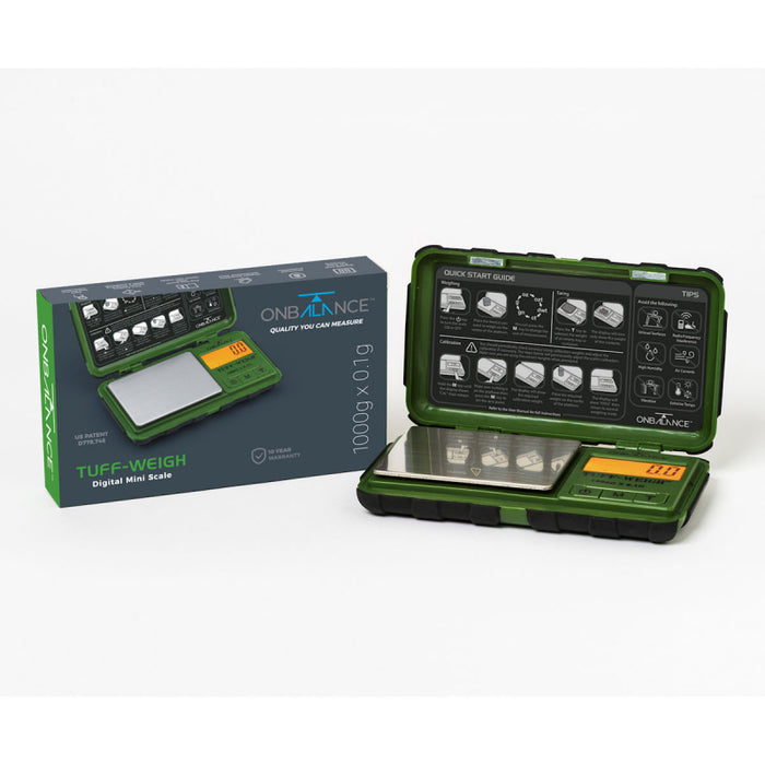 On Balance Tuff-Weigh Scale 1000 X 0.1g With Impact resistant Case