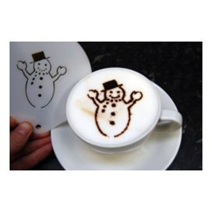 Happy Snowman Stencil