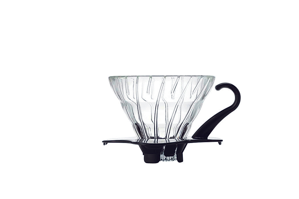 Hario Glass Coffee Dripper V60 - Black/Clear Size 01 - Barista Shop
