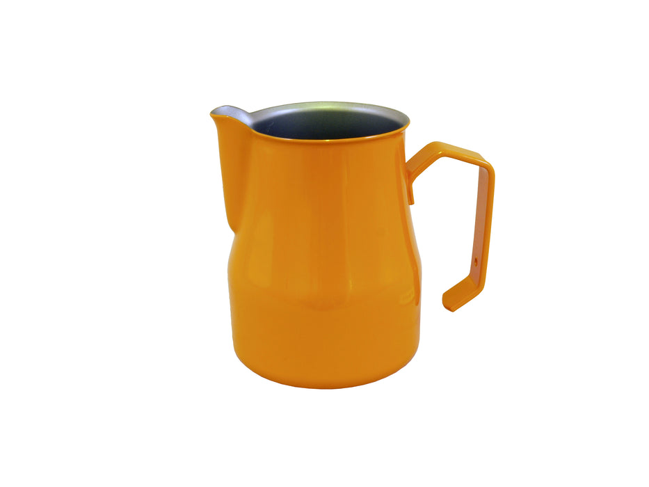 Motta Foaming Jug Teflon Coated (350ml Orange) - Barista Shop