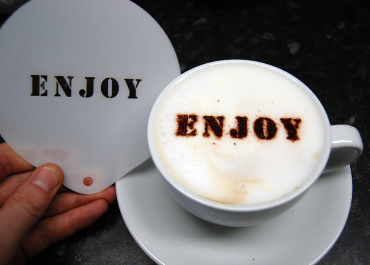 Stencils - 'Enjoy' - Barista Shop