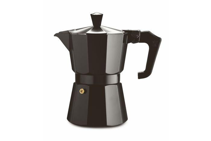 Pezzetti ItalExpress Aluminium Moka Pot - 3 Cup black - Barista Shop