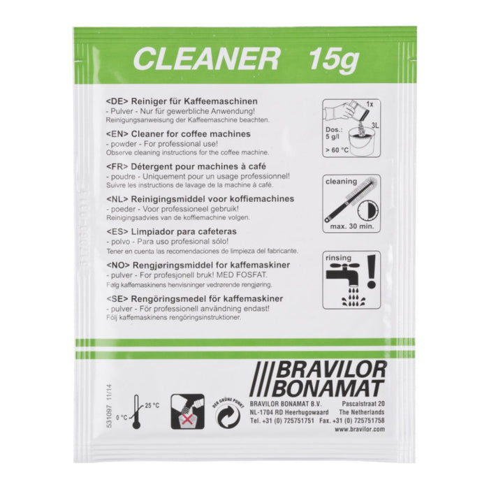 Bravilor Cleaner Sachets 4X15X15G