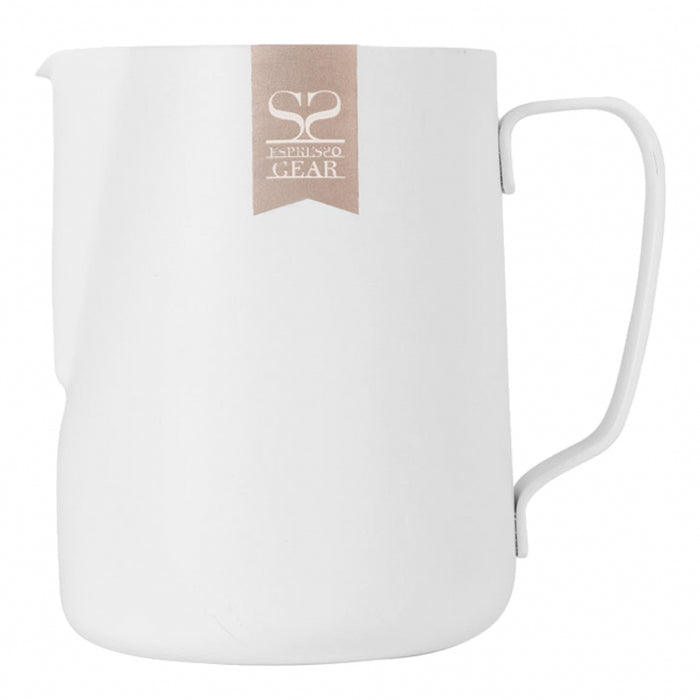 ESPRESSO GEAR TEFLON COATED FOAMING JUG - 0.35L WHITE