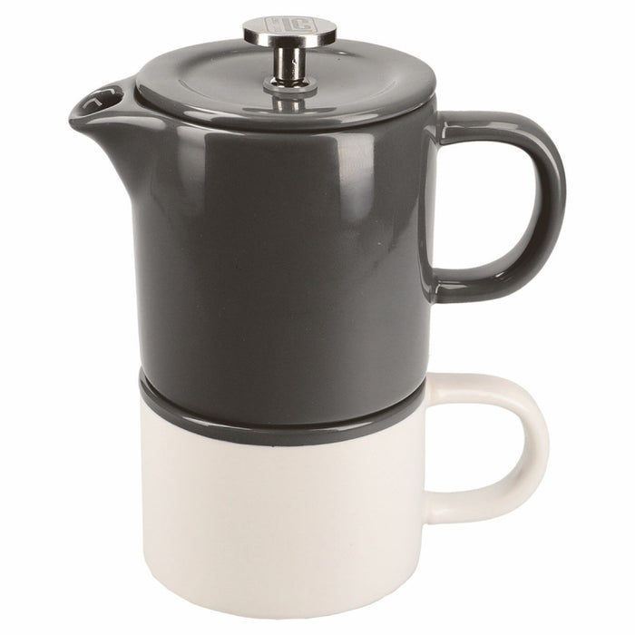 La Cafetiere Barcelona Cool Grey Ceramic Gift Boxed