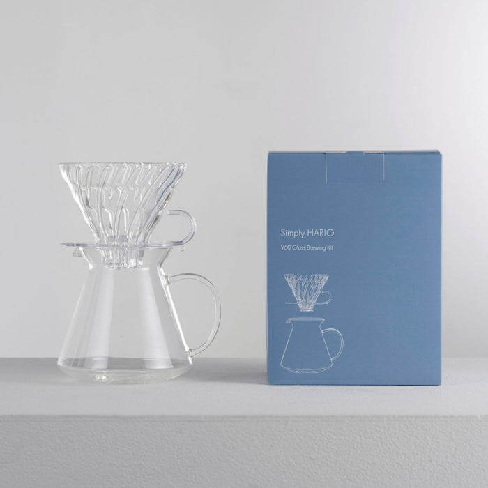 Simply Hario V60-02 Glass Brewing Kit
