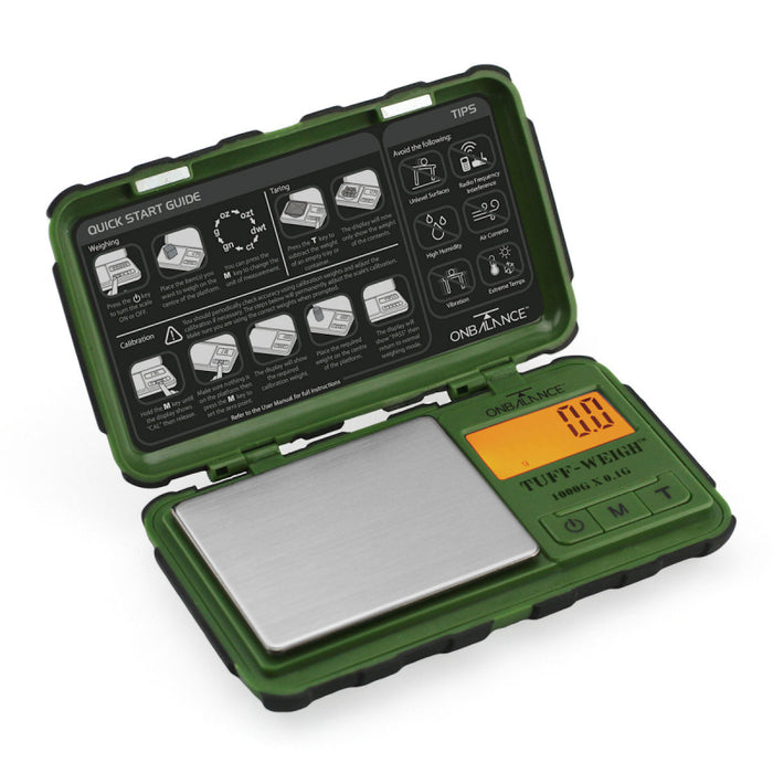 On Balance Tuff-Weigh Scale 1000 X 0.1g With Impact resistant Case