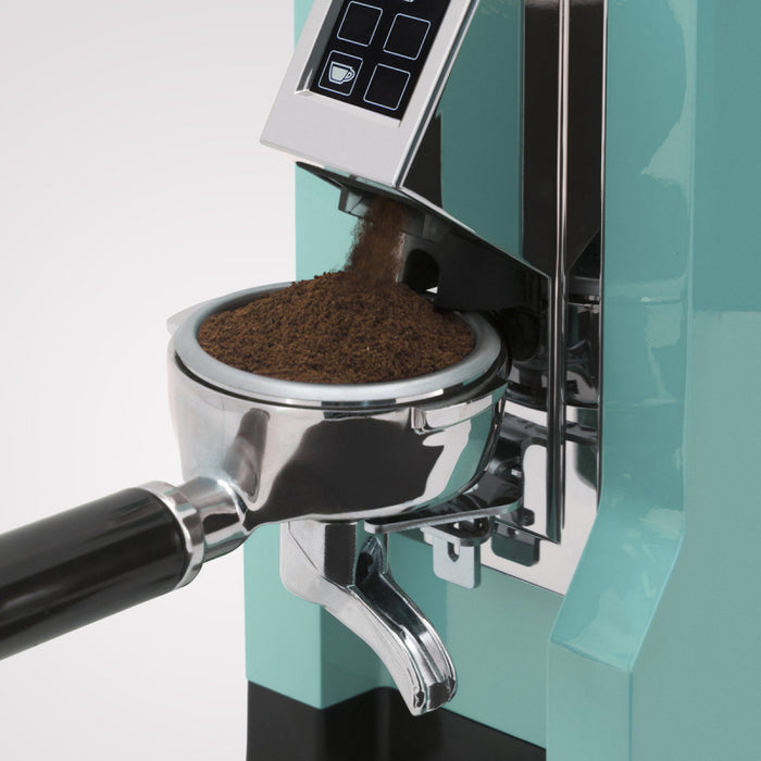 EUREKA MIGNON SPECIALITA 55 COFFEE GRINDER - TIFFANY BLUE/CHROME