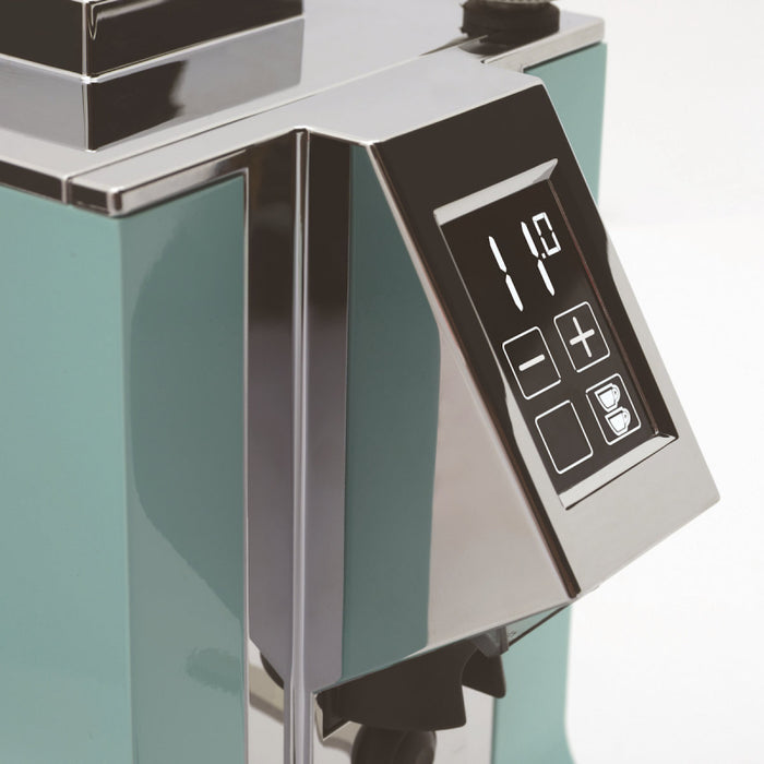 EUREKA MIGNON SPECIALITA 55 COFFEE GRINDER - TIFFANY BLUE/CHROME