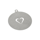 ROUNDED HEART METAL STENCIL - 100 X 115MM