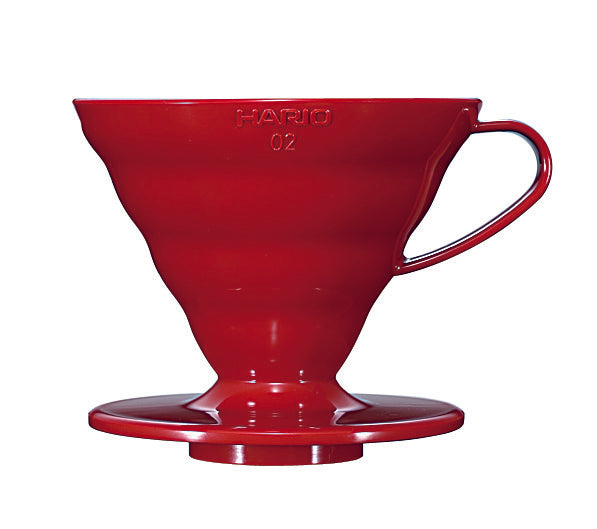 HARIO COFFEE DRIPPER V60 02 RED PLASTIC - Barista Shop