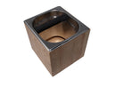 Stainless Steel Knock box in Bamboo Wood Surround - Barista Shop