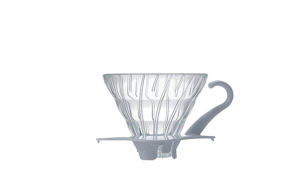 Hario Glass Coffee Dripper V60 - White/Clear Size 01 - Barista Shop