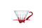 Hario Glass Coffee Dripper V60 - Red/Clear Size 01 - Barista Shop