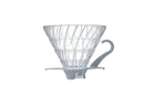 Hario Glass Coffee Dripper V60 - White/Clear Size 02 - Barista Shop