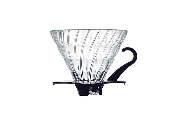 Hario Glass Coffee Dripper V60 - Black/Clear Size 02 - Barista Shop