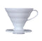 Hario Coffee Dripper V60 Plastic - White 02 - Barista Shop