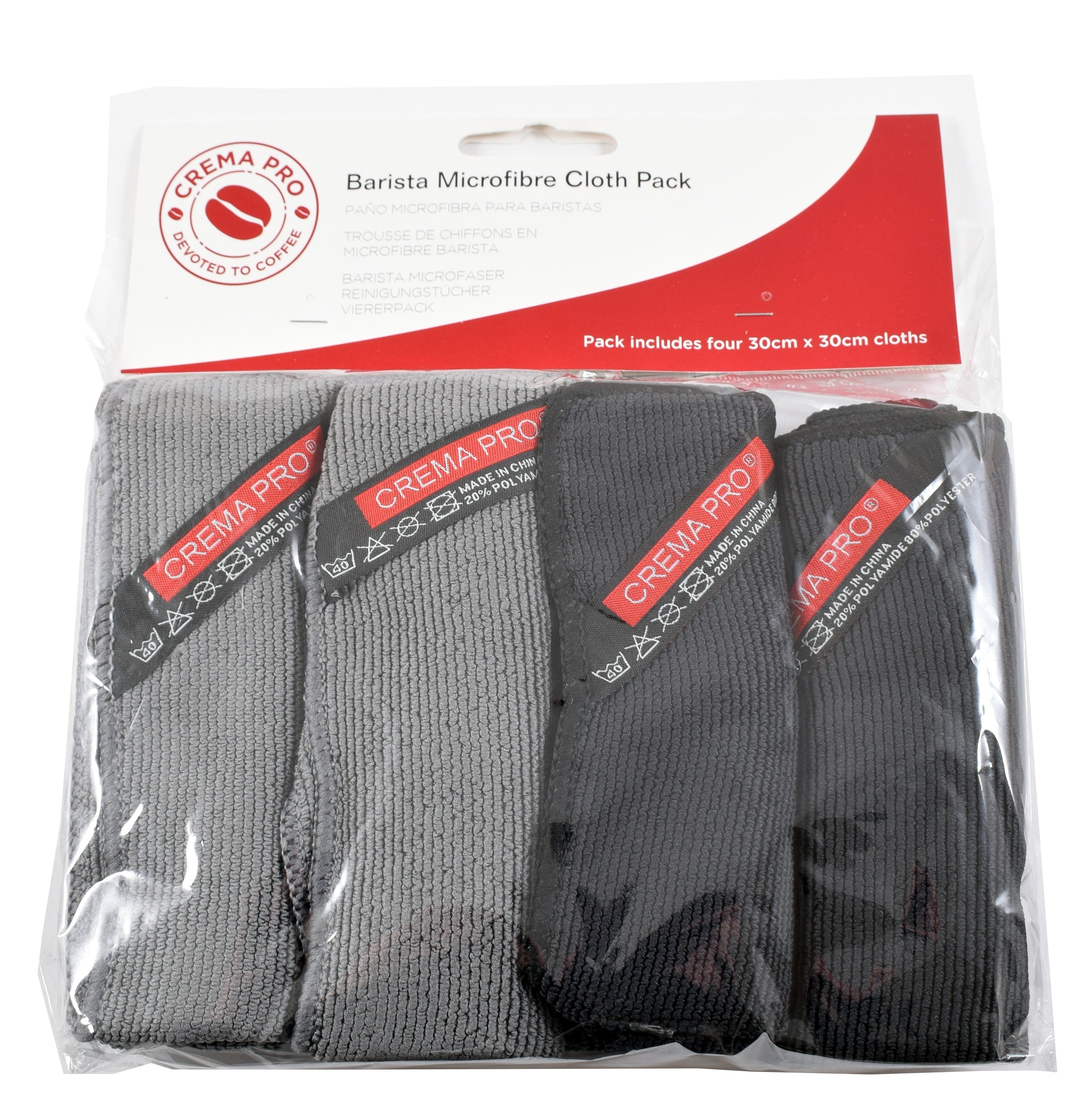 Crema Pro Barista Micro Cloth - 4 Pack