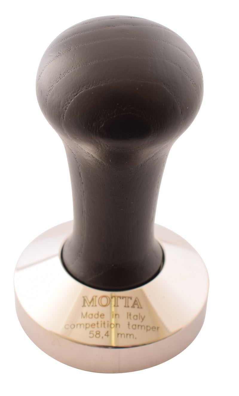 Motta Wooden Competition Tamper 58.4 mm Black Handle - Barista Shop