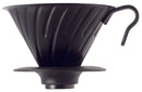 Hario V60 Metal Dripper Matte Black - 1-4 Cups - Barista Shop