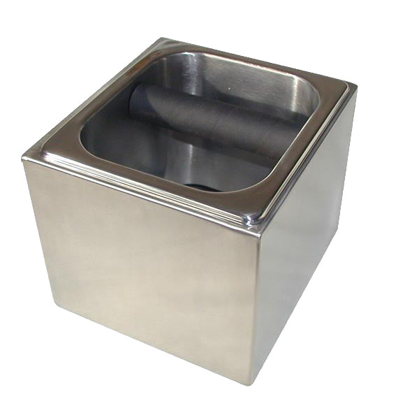 Free Standing Knock Box in Stainless Steel Surround - Barista Shop
