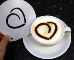 Stencils - Rounded Heart - Barista Shop